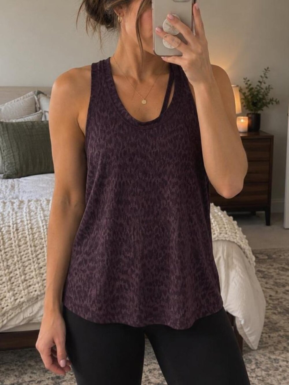 Athleta Textured Keyhole Tank Top